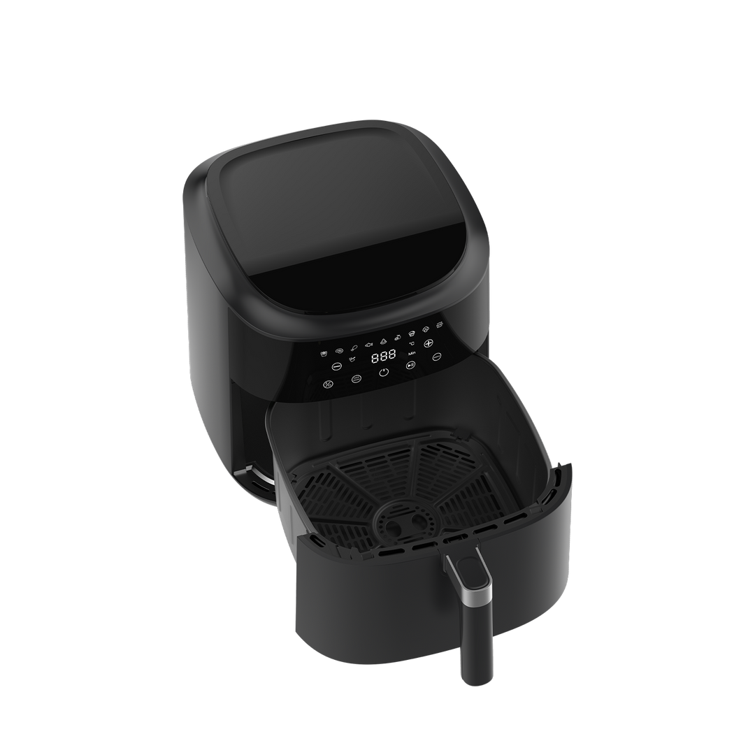 Heißluftfritteuse 9L Airfryer – 2350W XXL Air Fryer mit Fenster, 9 Programme, Shake Reminder, 40-200°C