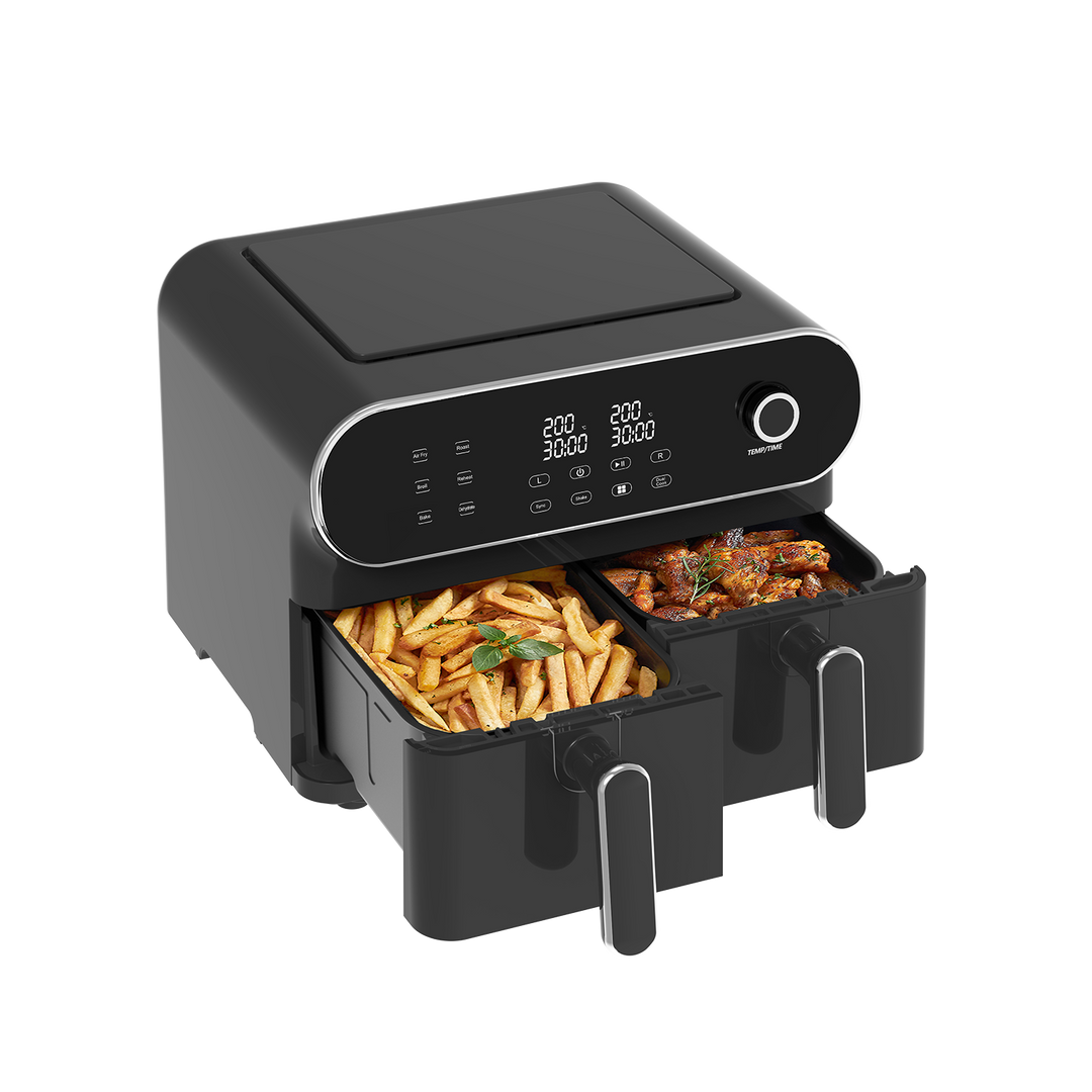 Dual Zone Heißluftfritteuse AFT11001F 11L, 2 x 5,5L