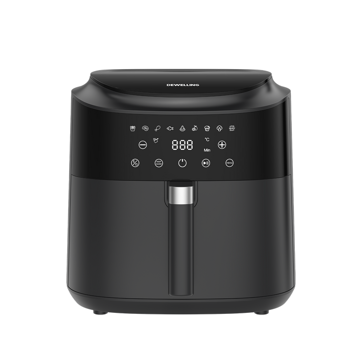 Heißluftfritteuse 9L Airfryer – 2350W XXL Air Fryer mit Fenster, 9 Programme, Shake Reminder, 40-200°C